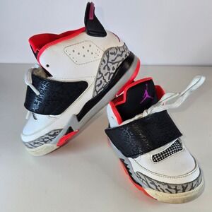 Jordan Son of Mars Toddler White Fuchsia Flash Black 512244-105 Elephant Print
